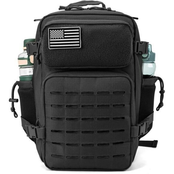 QTQY Tactical Backpack 25L Molle Military Bug Out Hiking Daypack Bag Men - Picture 2 of 7